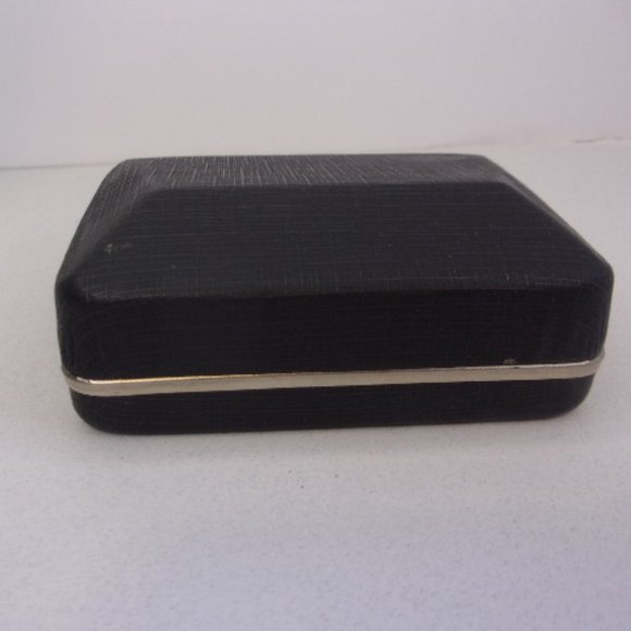 Vintage Boxed Cuff Links Tie Clasp Set Yellow Stones - Picture 9 of 9